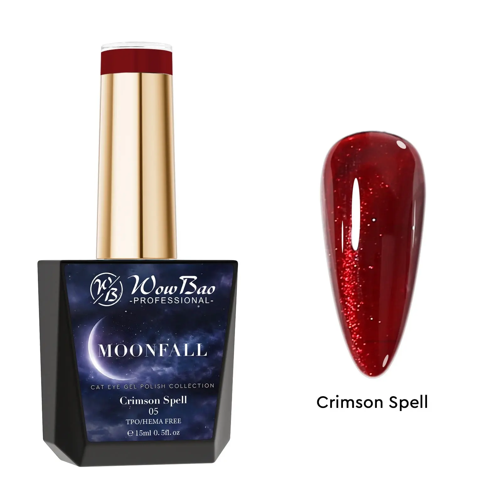 Moonfall Cat Eye collection set of 12 includes colour chart- TPO / Hema-Free Gel Polish 15ml - Image 10