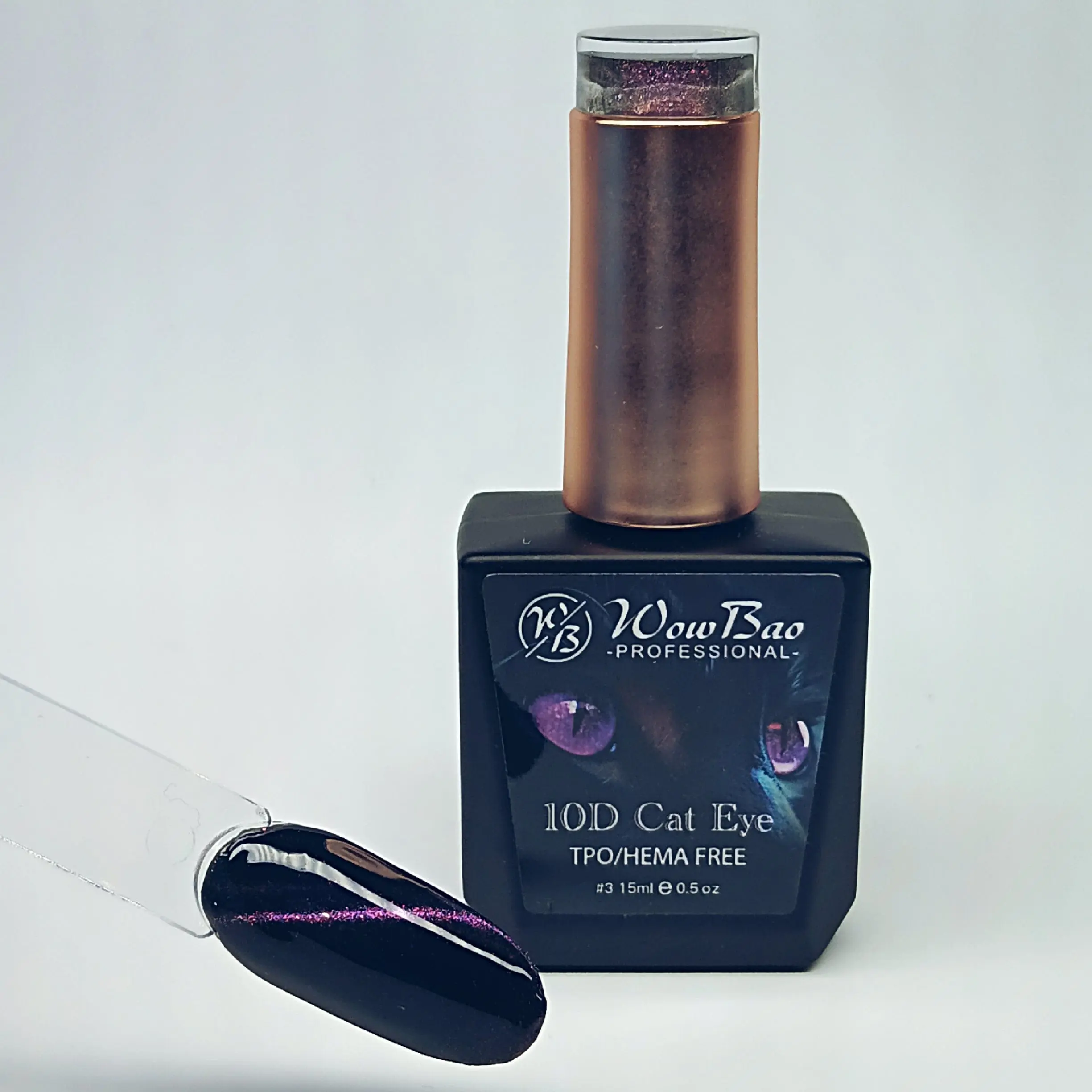 WowBao 10D Cat Eye Set of 6 collection - TPO / Hema-Free Gel Polish 15ml - Image 5