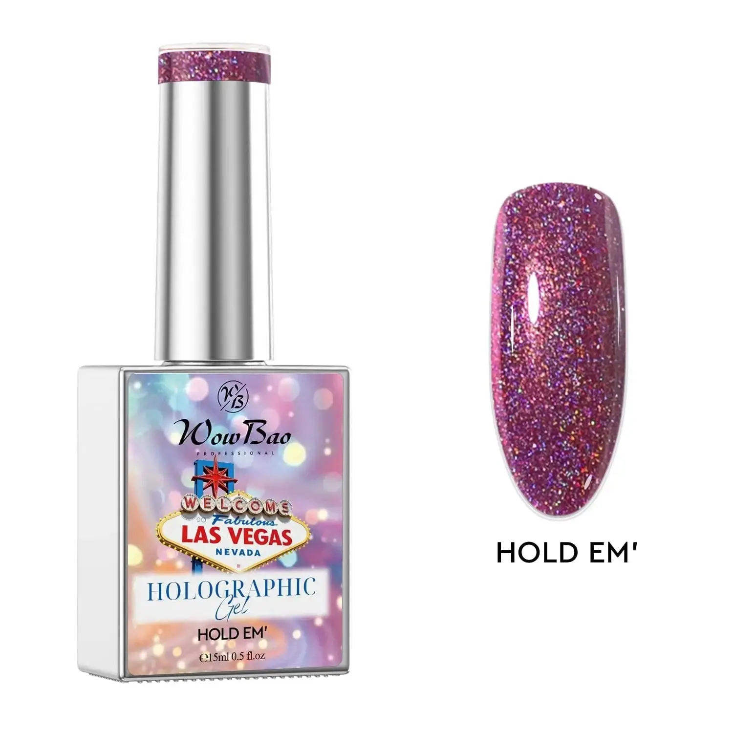 Las Vegas Gel Polish Set of 12 collection with colour chart - TPO / Hema-Free Gel Polish 15ml - Image 2