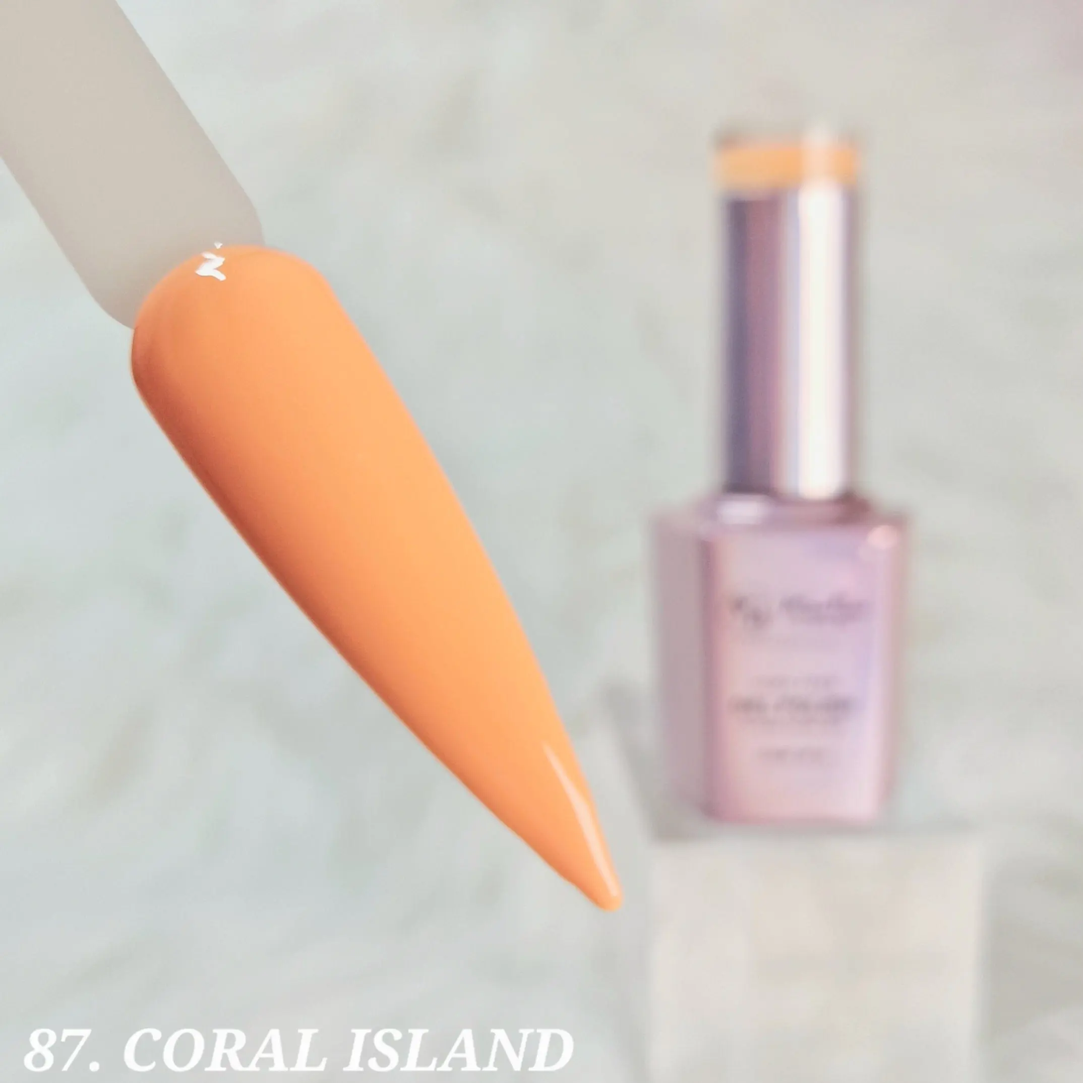 87 Coral Island , TPO / Hema-Free Gel Polish 15ml - Image 3