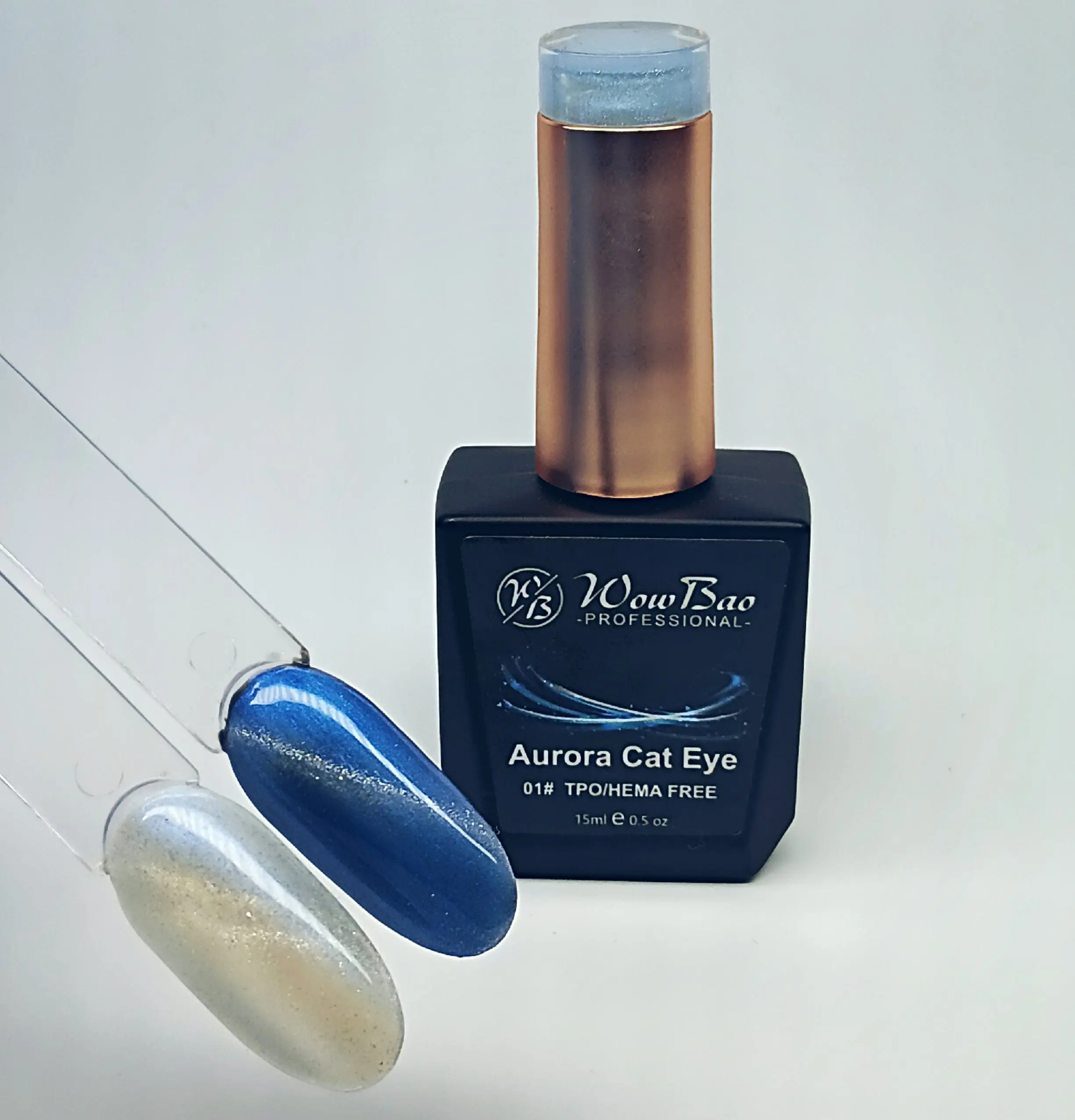WowBao Aurora Cat Eye Set of 6 collection - TPO / Hema-Free Gel Polish 15ml - Image 3