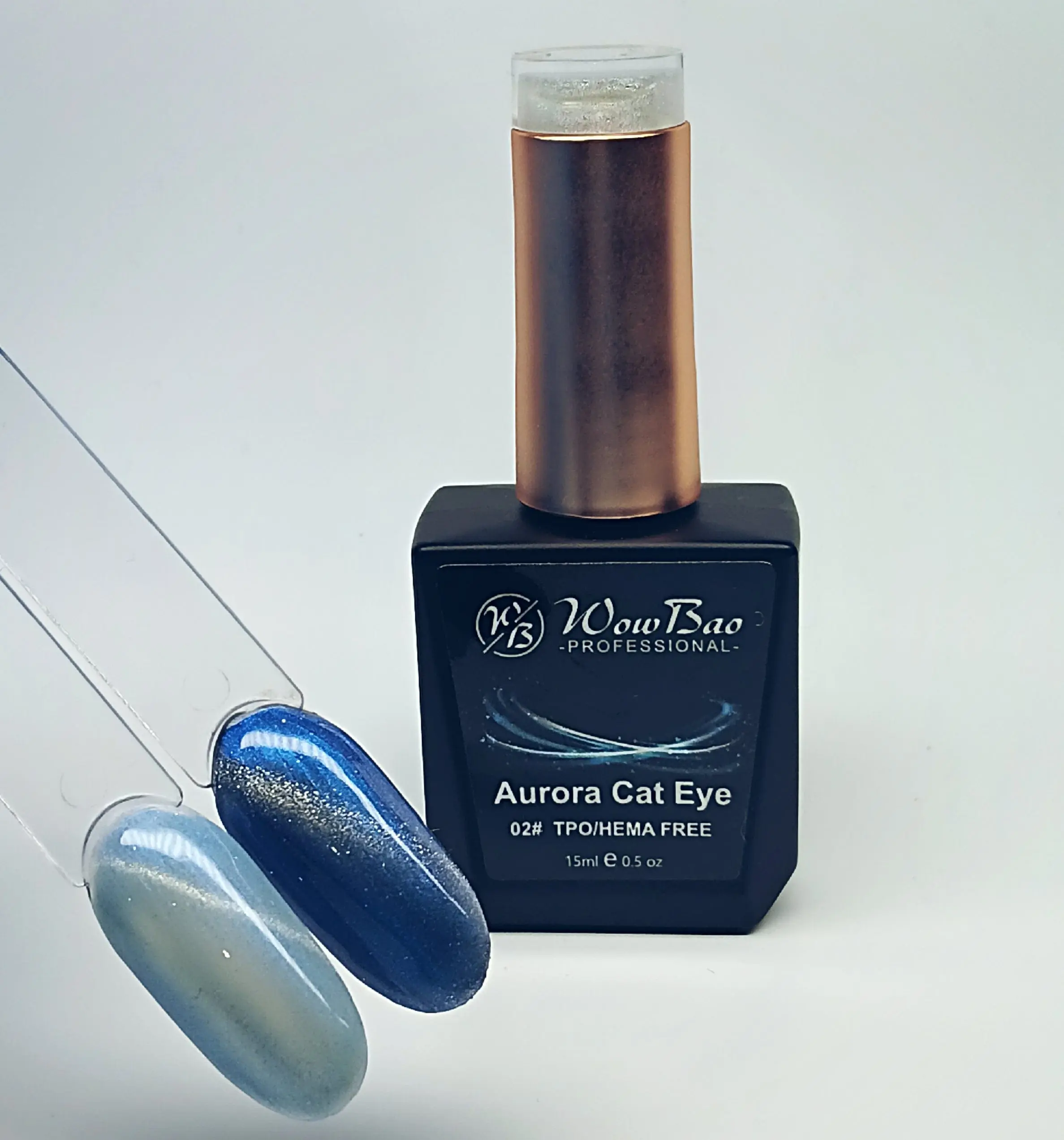 WowBao Aurora Cat Eye Set of 6 collection - TPO / Hema-Free Gel Polish 15ml - Image 4