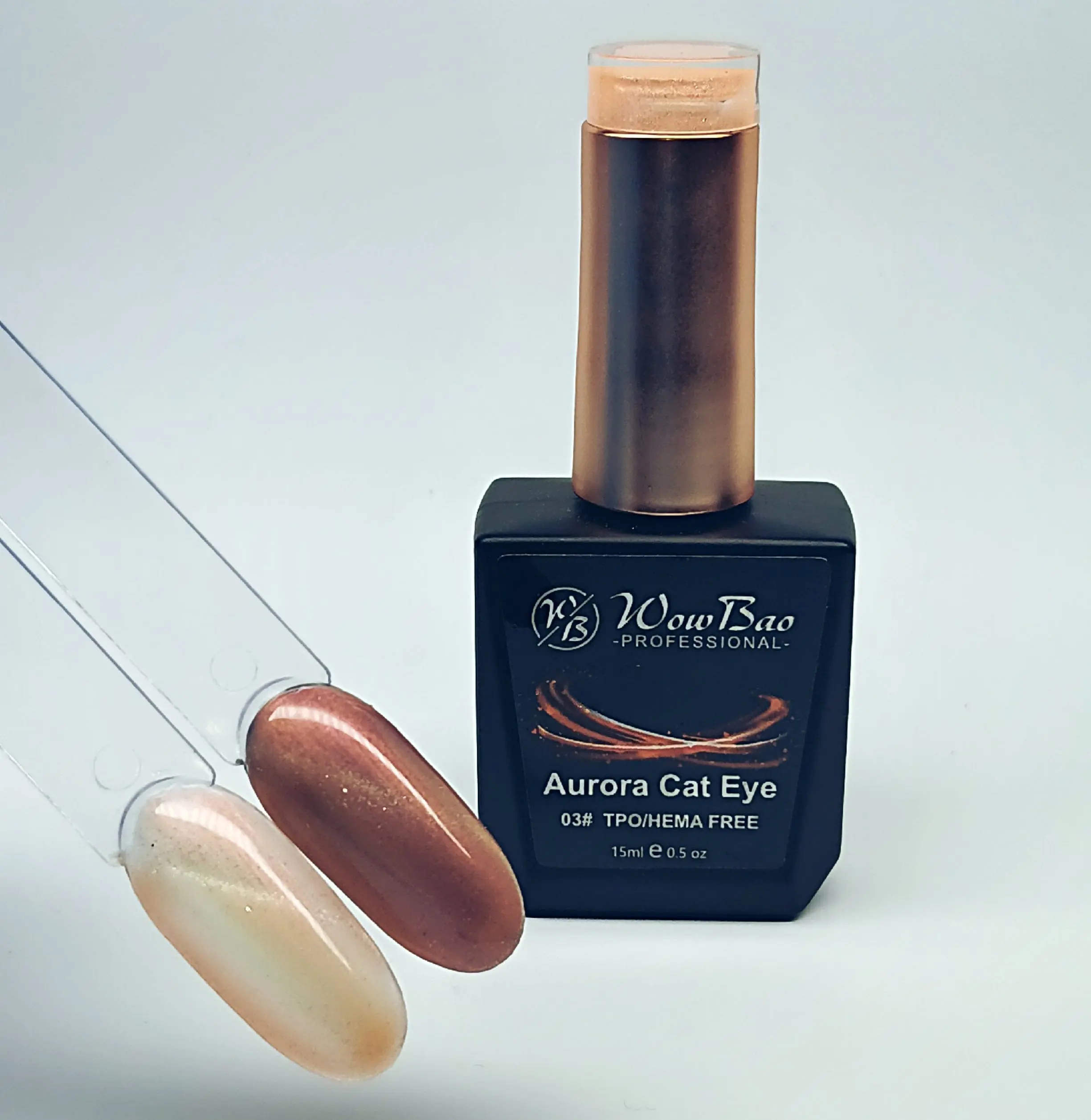 WowBao Aurora Cat Eye Set of 6 collection - TPO / Hema-Free Gel Polish 15ml - Image 5