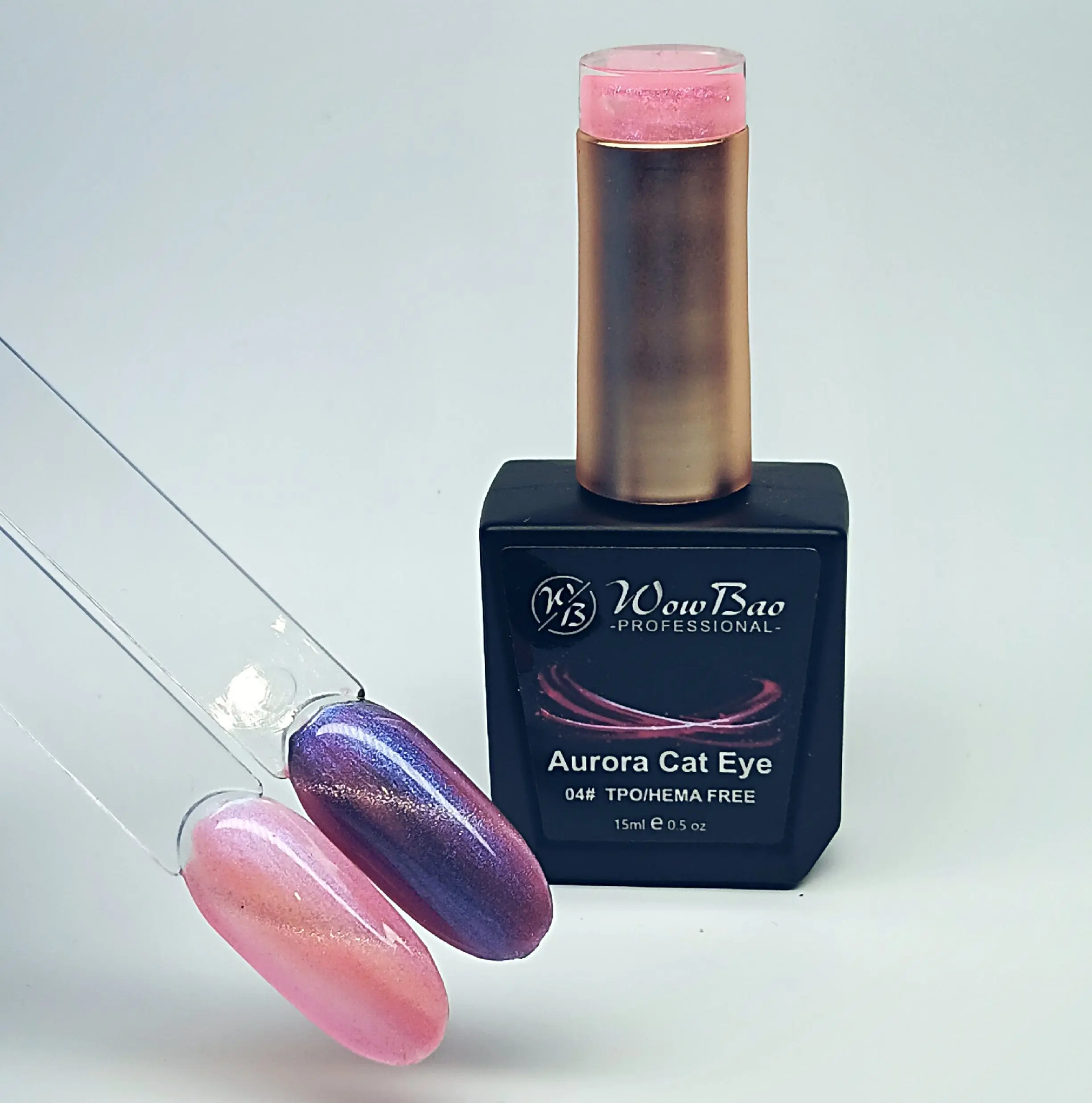 WowBao Aurora Cat Eye Set of 6 collection - TPO / Hema-Free Gel Polish 15ml - Image 6