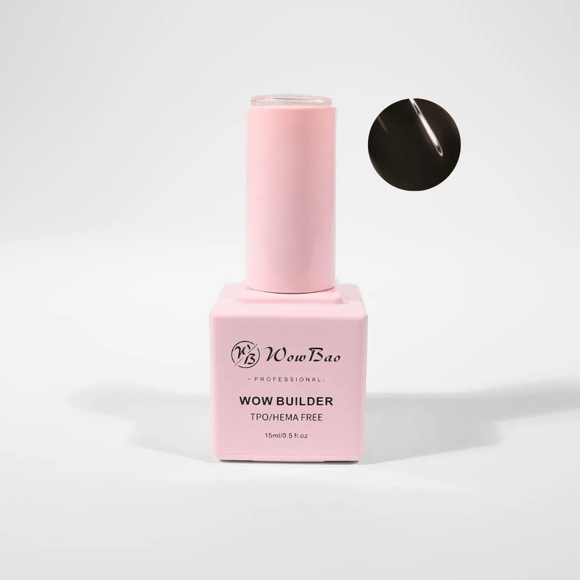 BIB11 TPO/Hema Free Black WOW brush on Builder Gel in a bottle