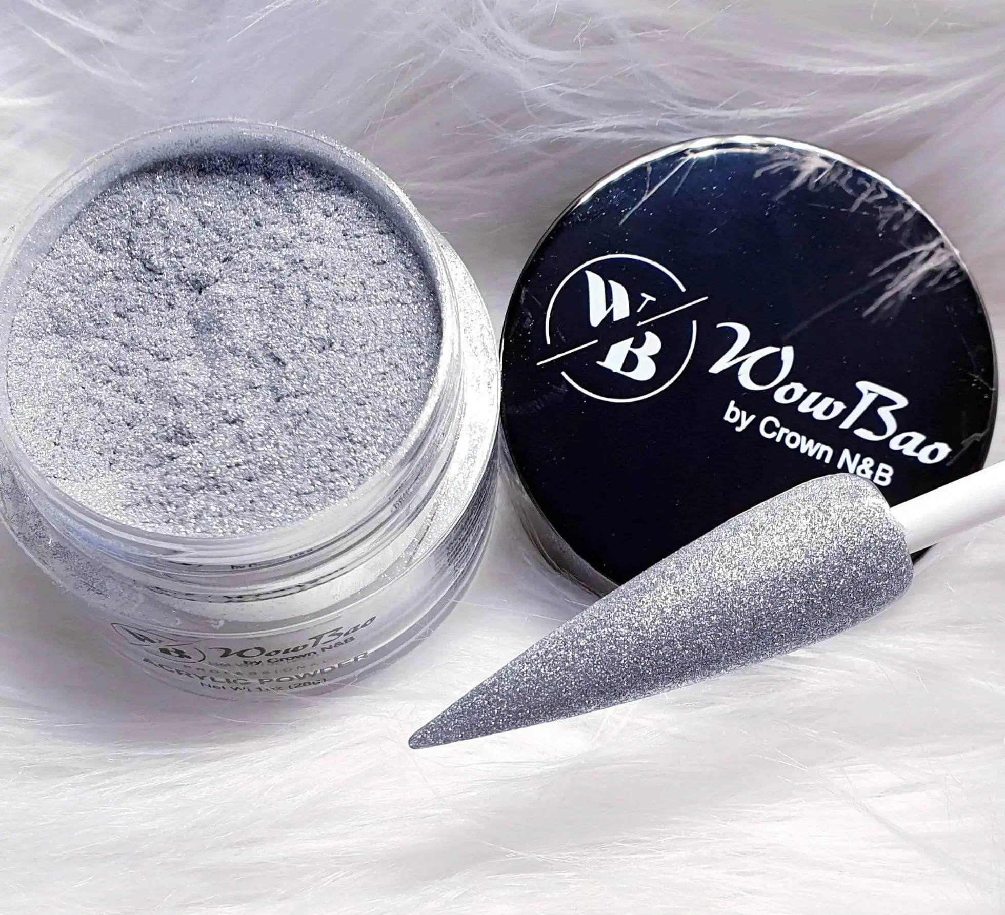 656 Silver Liquor 1oz/28g Wowbao Acrylic Powder