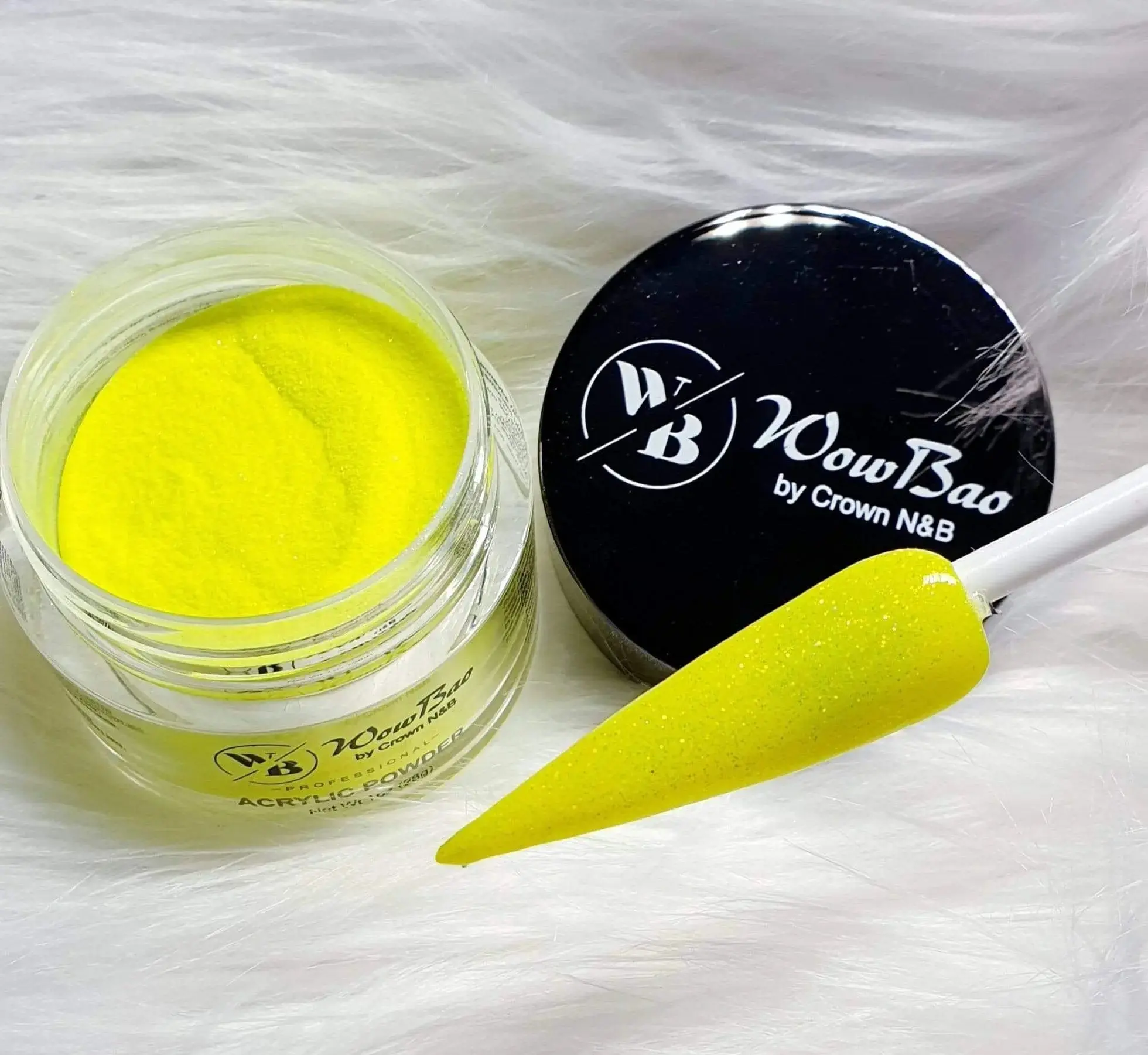 658 Dazzling Yellow 1oz/28g Wowbao Acrylic Powder
