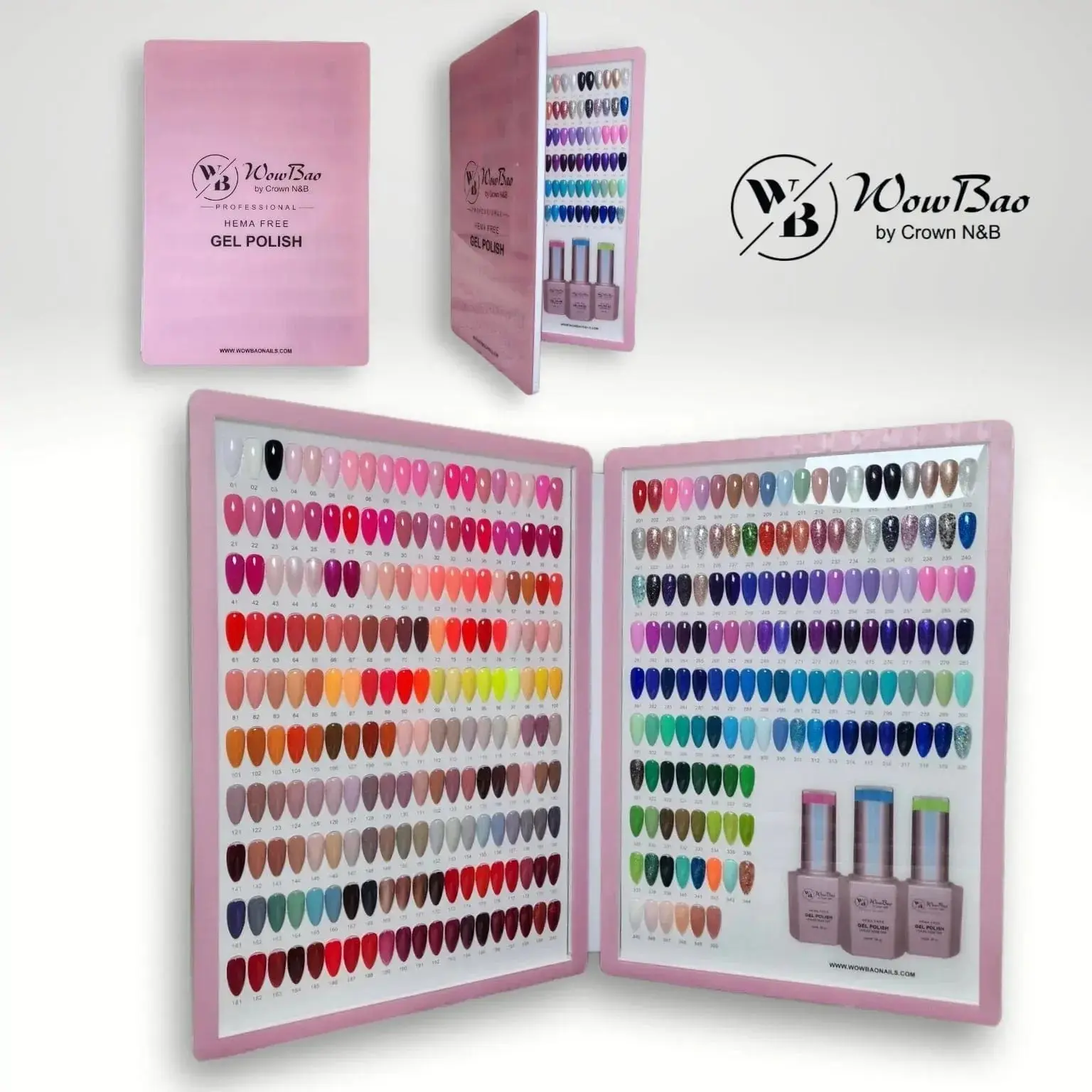 Deluxe Colour Chart of Full Hema Free Gel Polish Collection