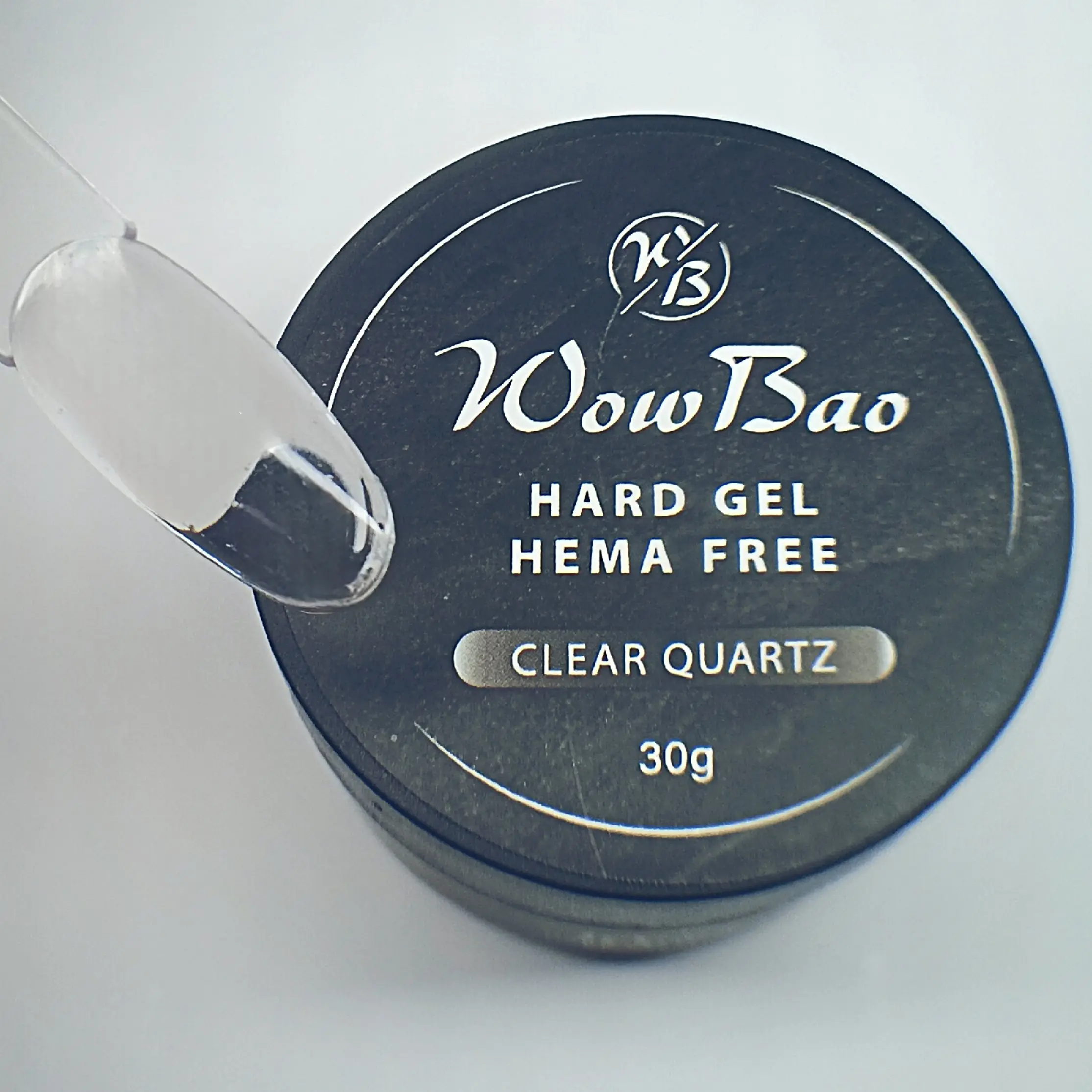 WowBao HEMA Free Hard Gel 30g - 02 Clear Quartz (clear) - Image 4