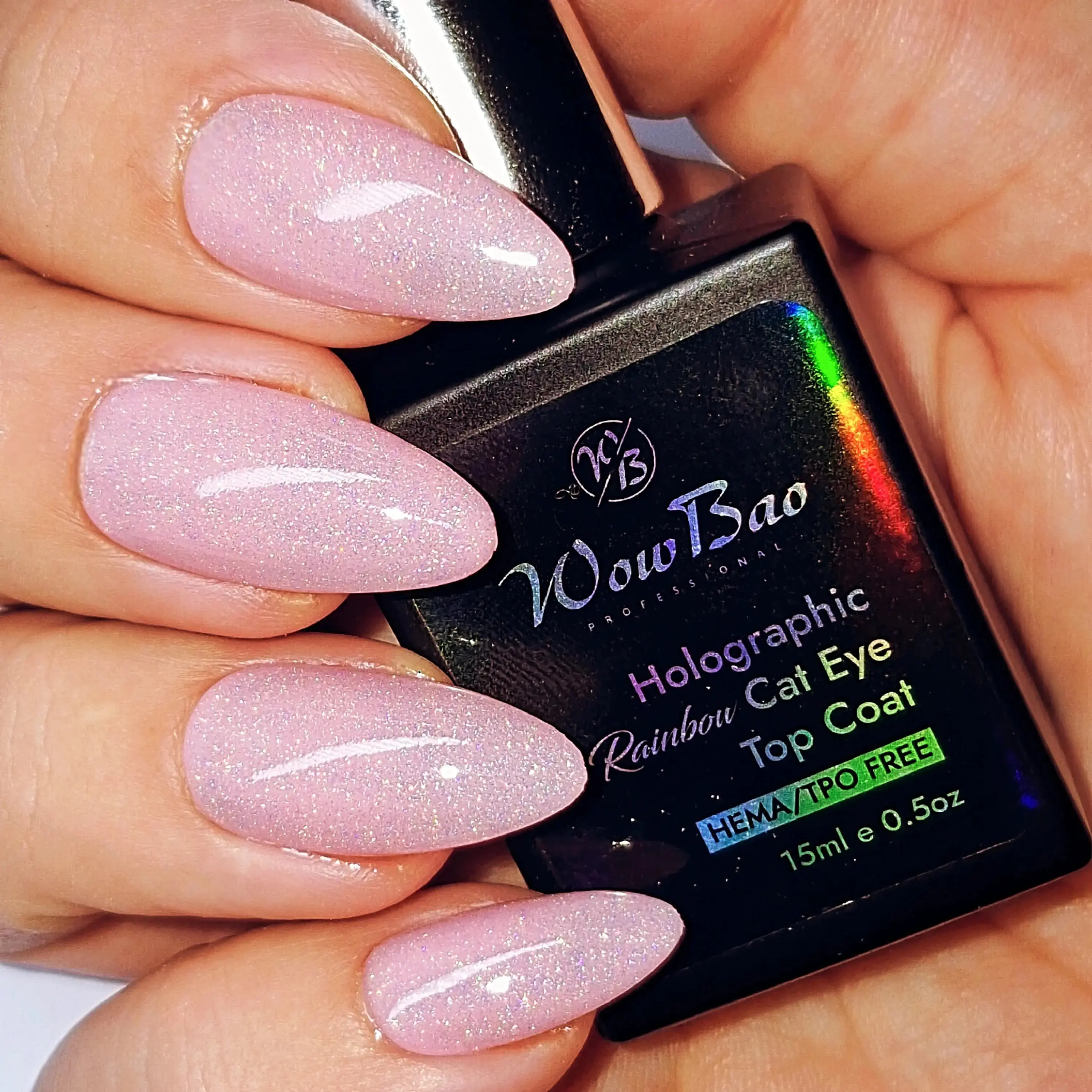Holographic Cat Eye Top Coat Hema/TPO-Free - Image 4