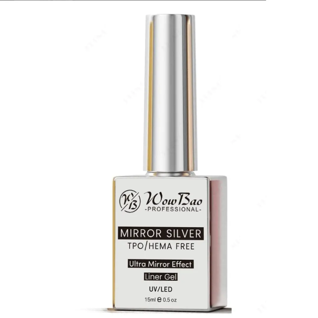 WowBao Mirror GOLD & SILVER gel liners TPO/Hema free 15ml - Image 3