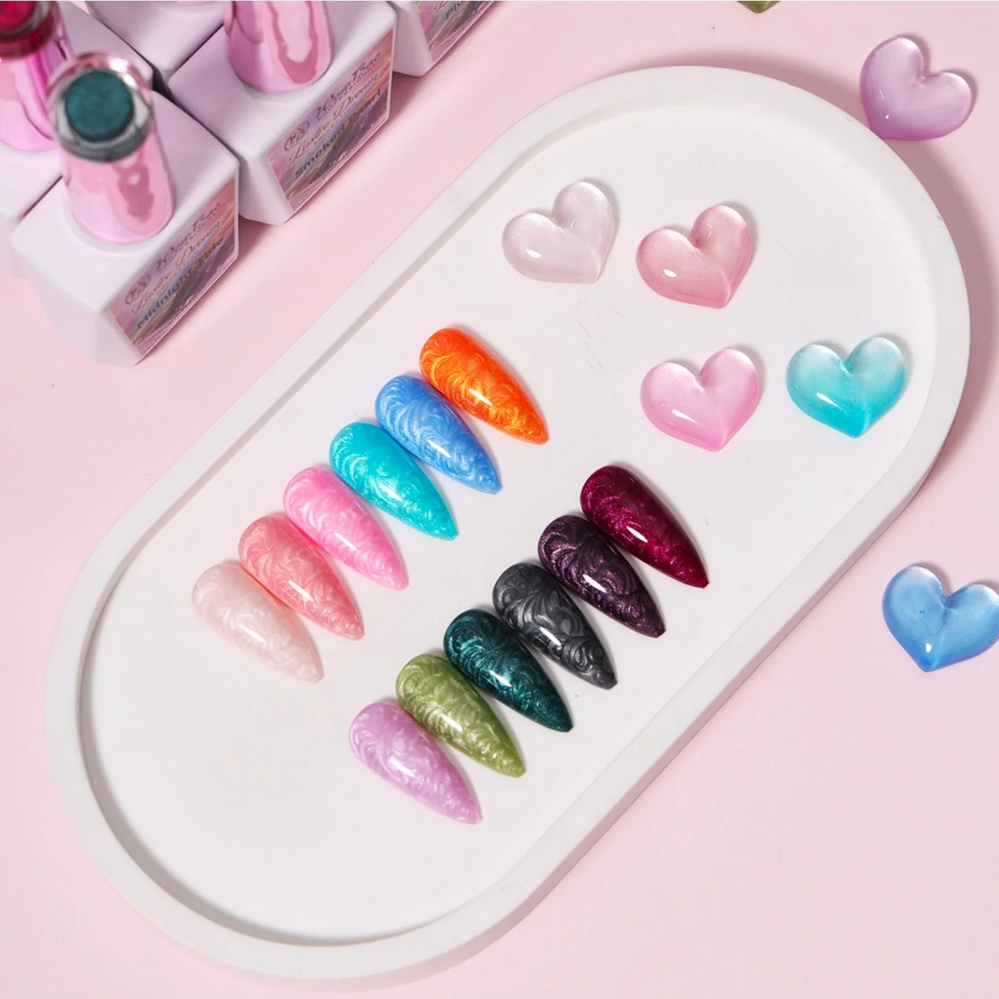 Lustre collection set of 12 includes colour chart- TPO / Hema-Free Gel Polish 15ml - Image 2