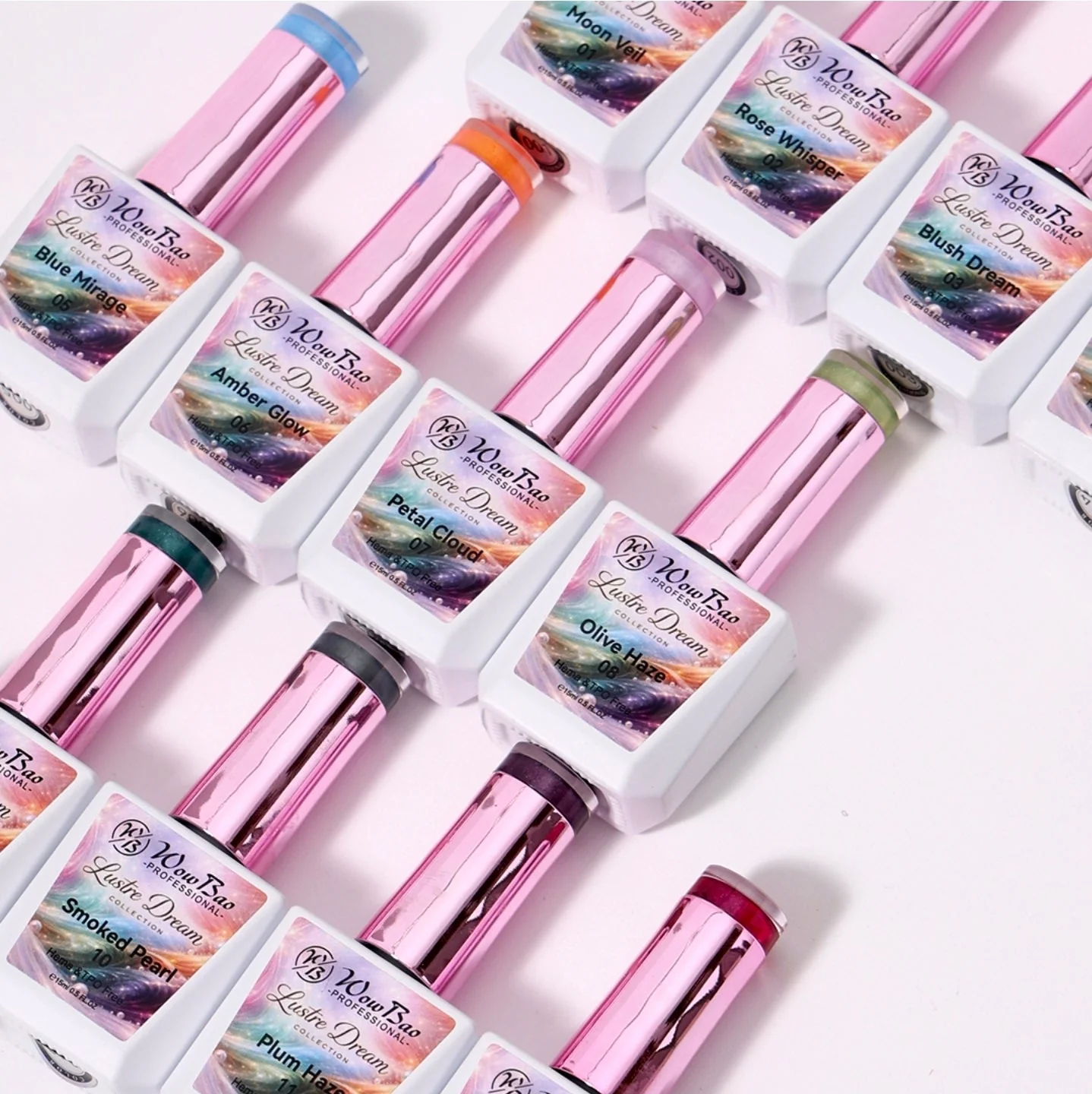 Lustre collection set of 12 includes colour chart- TPO / Hema-Free Gel Polish 15ml - Image 5