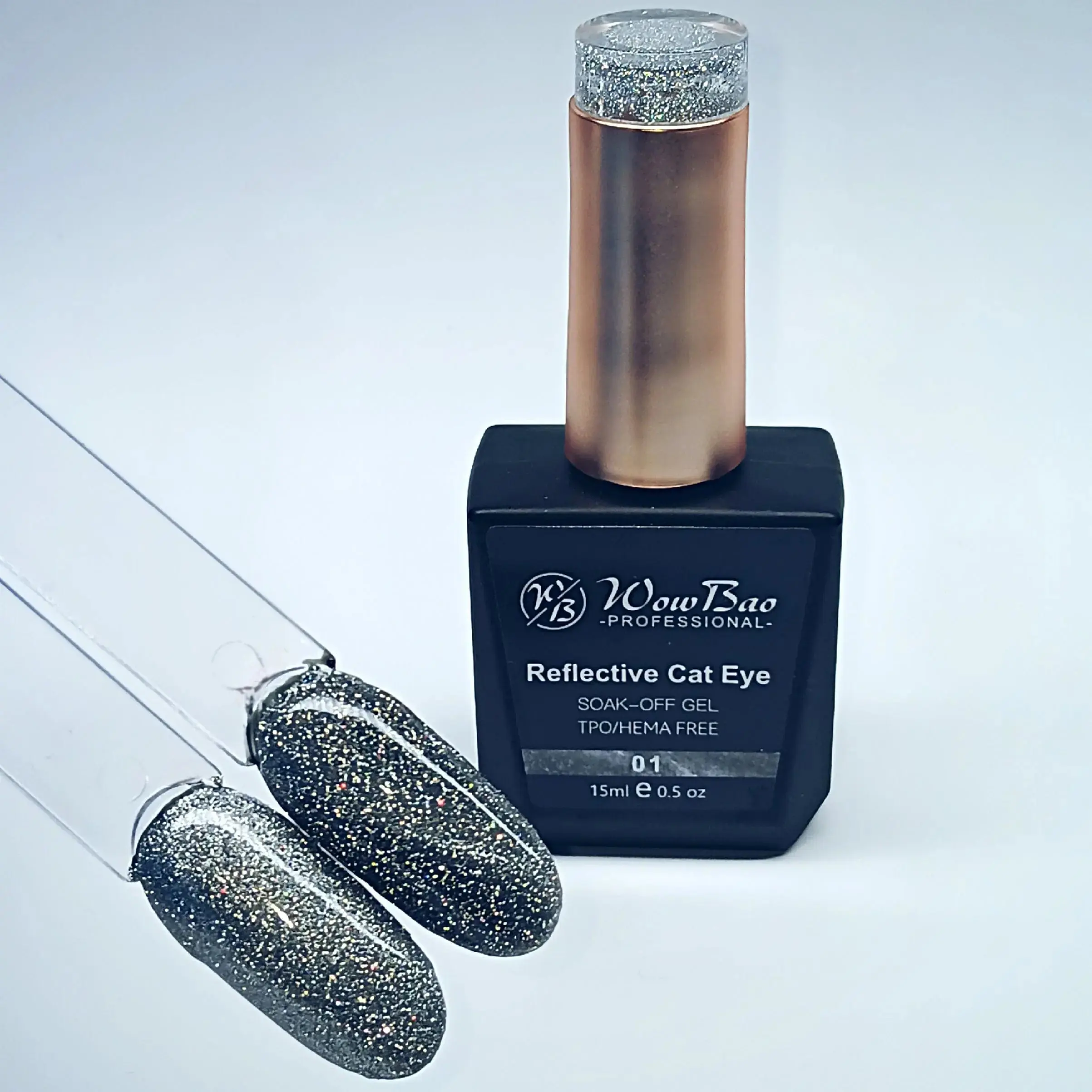 WowBao Reflective Cat Eye 01 - TPO / Hema-Free Gel Polish 15ml
