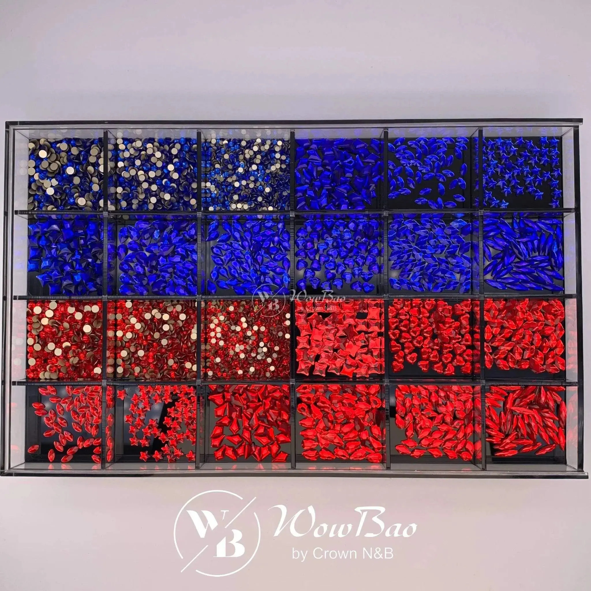 WOW CRYSTALS - The Duet Red & Blue (3540 crystals)