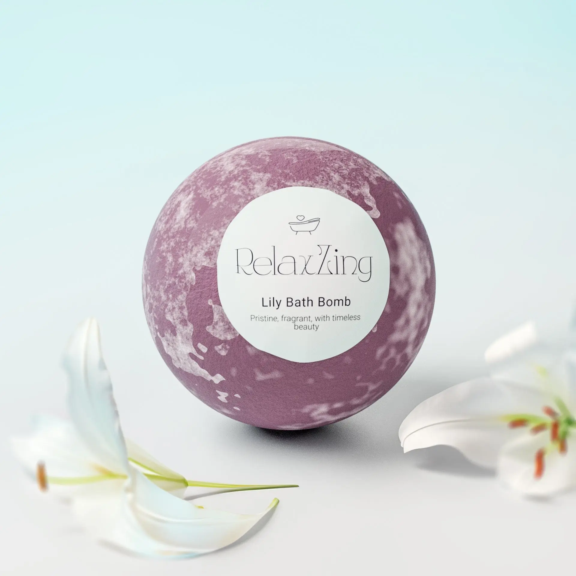 White Whisper-Lilly Bathbomb